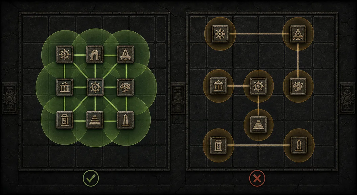 PoE 2 Temple Map Guide: Routen lesen, bevor du baust Generator coverage comparison